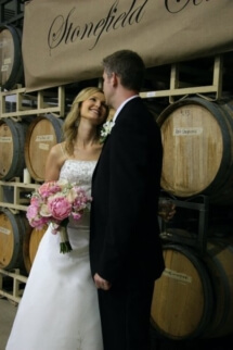 Greta and Jared Wedding Barrel Room