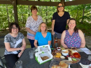 Group of ladies enjoying a picnic